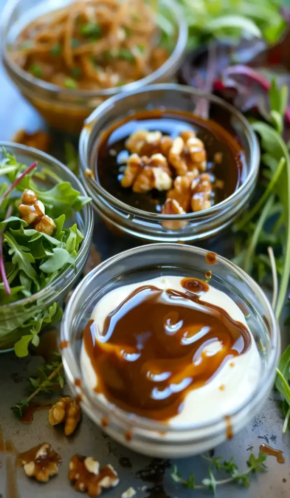 Dressings for Pear Salad with Walnuts