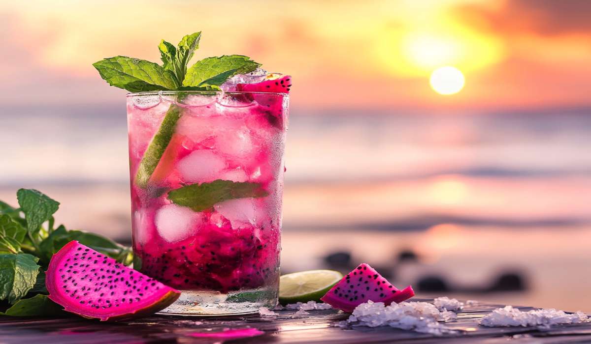 Quick Pink Coconut Mojito