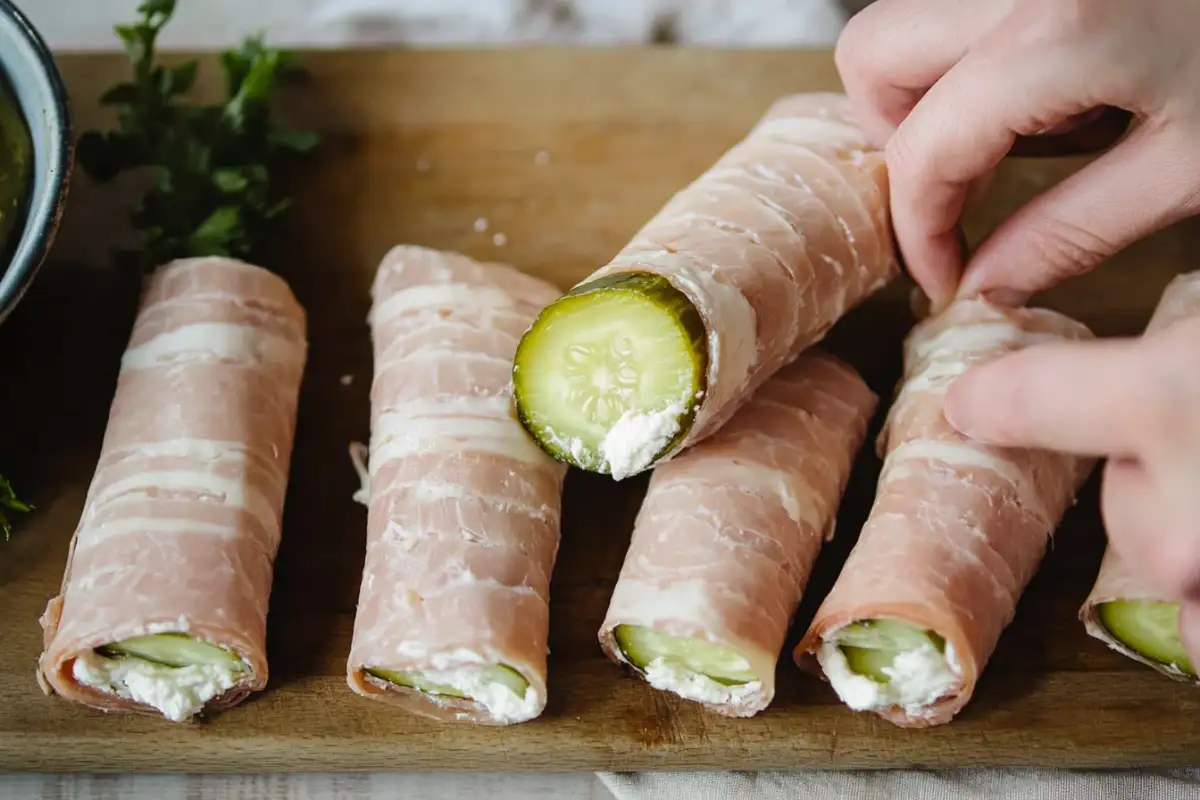 Quick Pickles in a Blanket